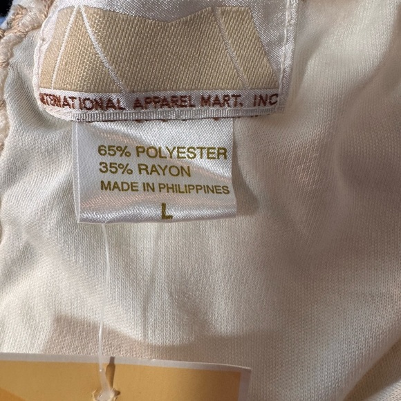 Off White & Tan Embroidered Blouse & Skirt handcrafted in the Philippines NWT - Picture 6 of 15